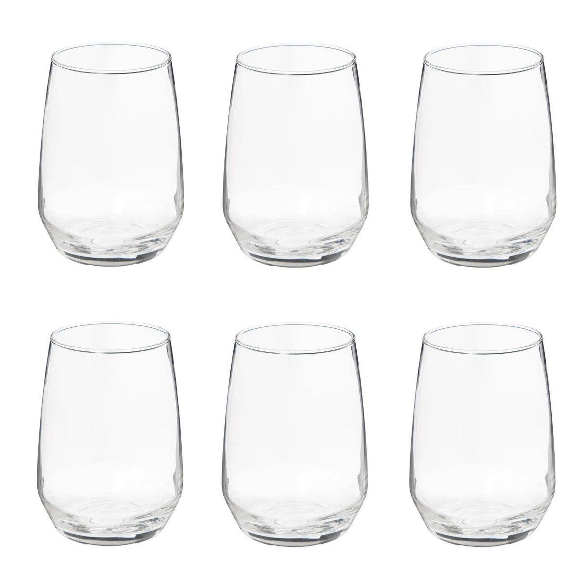 SECRET DE GOURMET Lot de 6 verres à eau  nora  45cl transparent