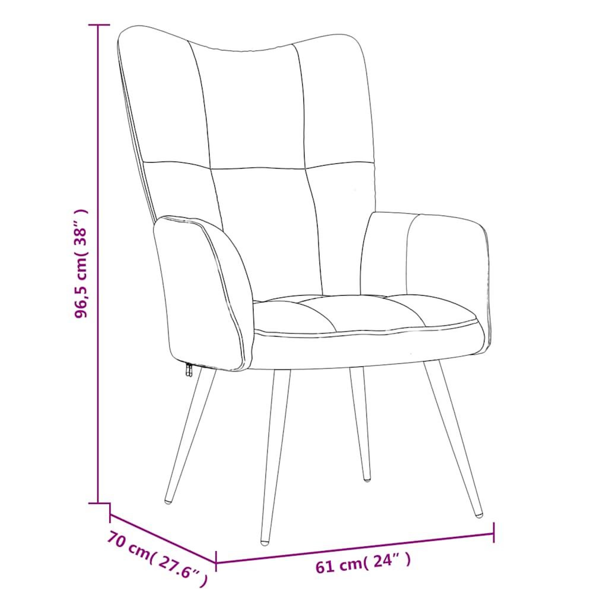 Voir la diapositive 6 : VIDAXL Chaise de relaxation avec tabouret Rouge bordeaux Velours