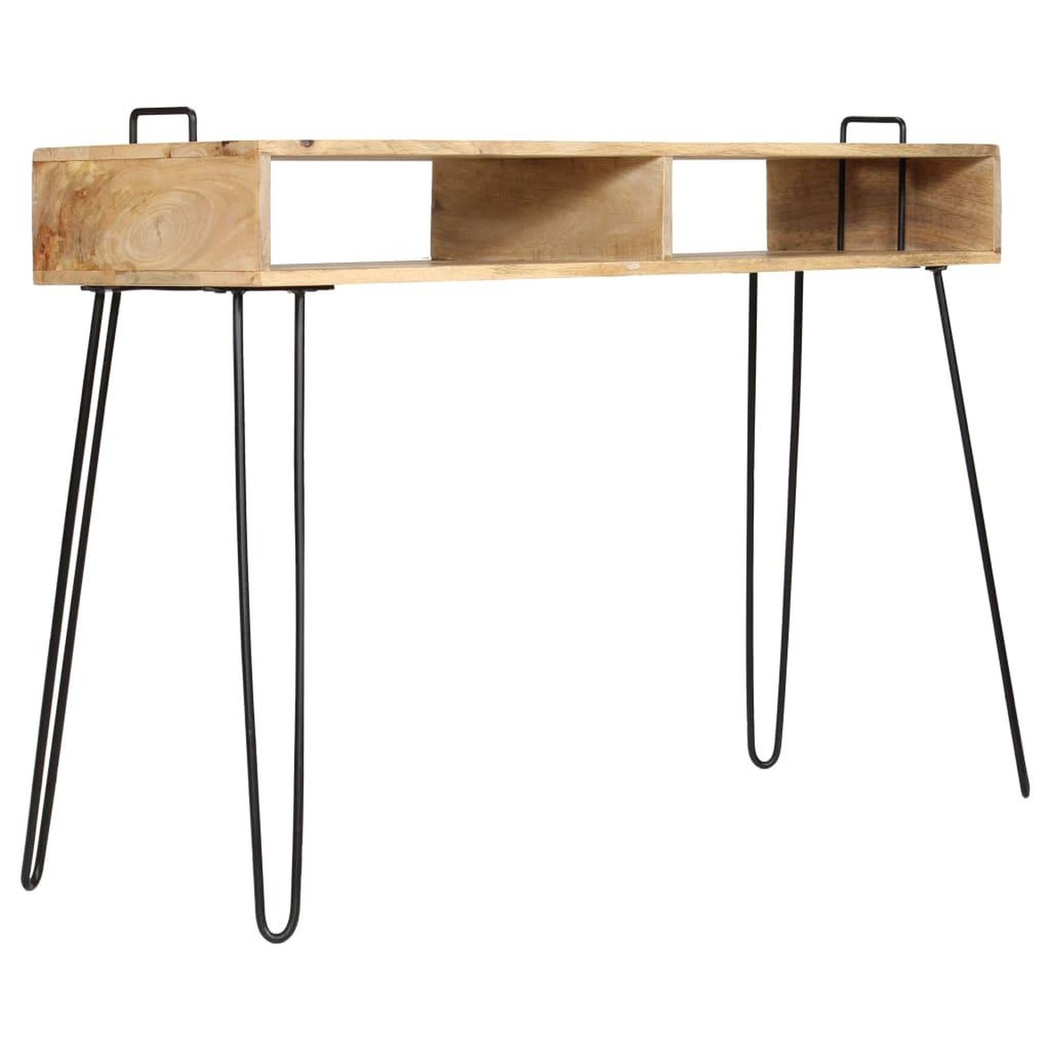 Voir la diapositive 3 : VIDAXL Table console bois de manguier massif 115 x 35 x 76 cm