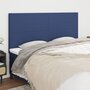 Voir la diapositive 1 : VIDAXL Tetes de lit 4 pcs Bleu 100x5x78/88 cm Tissu