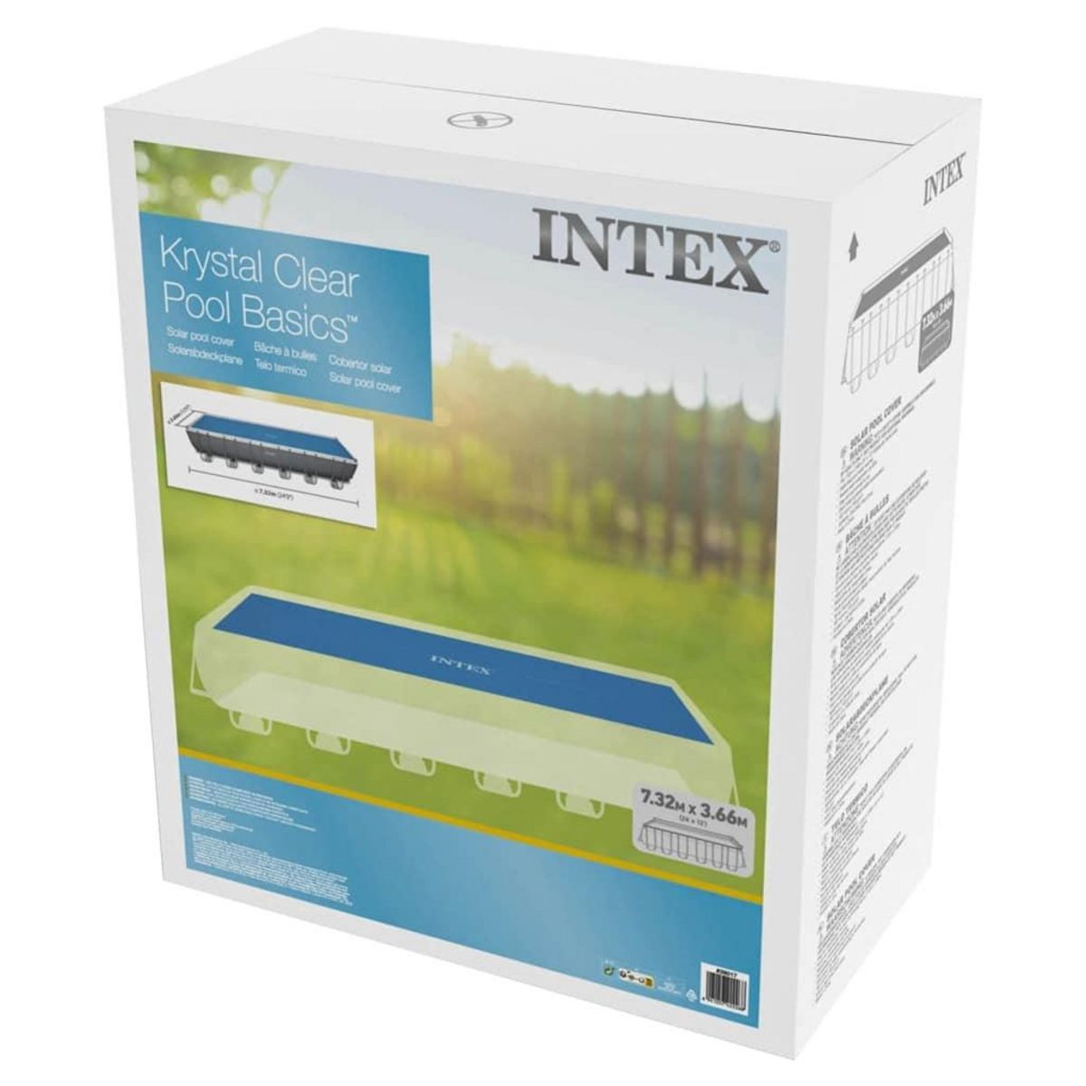 NEKA Bâche à bulles rectangulaire - Longueur 7,16 m x Largeur 3,46 m - Bleu