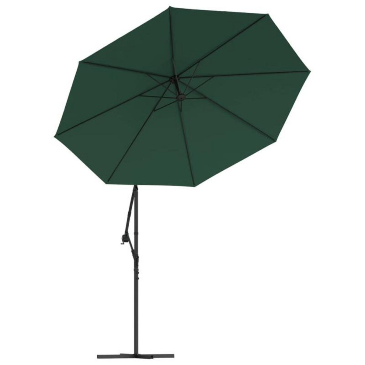 VIDAXL Tissu de remplacement pour parasol deporte vert 300 cm