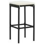 Voir la diapositive 4 : VIDAXL Ensemble de bar de jardin 3 pcs noir bois massif acacia rotin