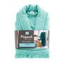 Voir la diapositive 6 : Paris Prix Peignoir Col Châle en Coton  Tendresse  Céladon