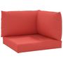 Voir la diapositive 2 : VIDAXL Coussins de palette lot de 3 rouge tissu oxford
