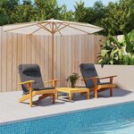 VIDAXL Coussins de chaise adirondack lot de 2 anthracite tissu oxford