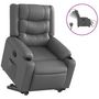 Voir la diapositive 2 : VIDAXL Fauteuil inclinable electrique gris similicuir