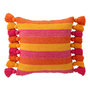 Voir la diapositive 1 : Paris Prix Coussin Déco à Pompons  Polly  50x50cm Multicolore