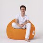 Voir la diapositive 4 : CONCEPT USINE Pouf poire d'extérieur 130x115cm orange OHAU