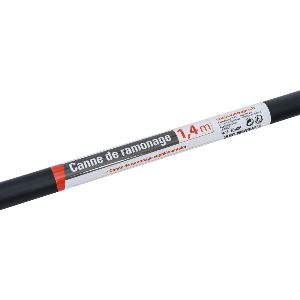 WERKAPRO Canne de ramonage 1,40 m supplémentaire WERKA PRO