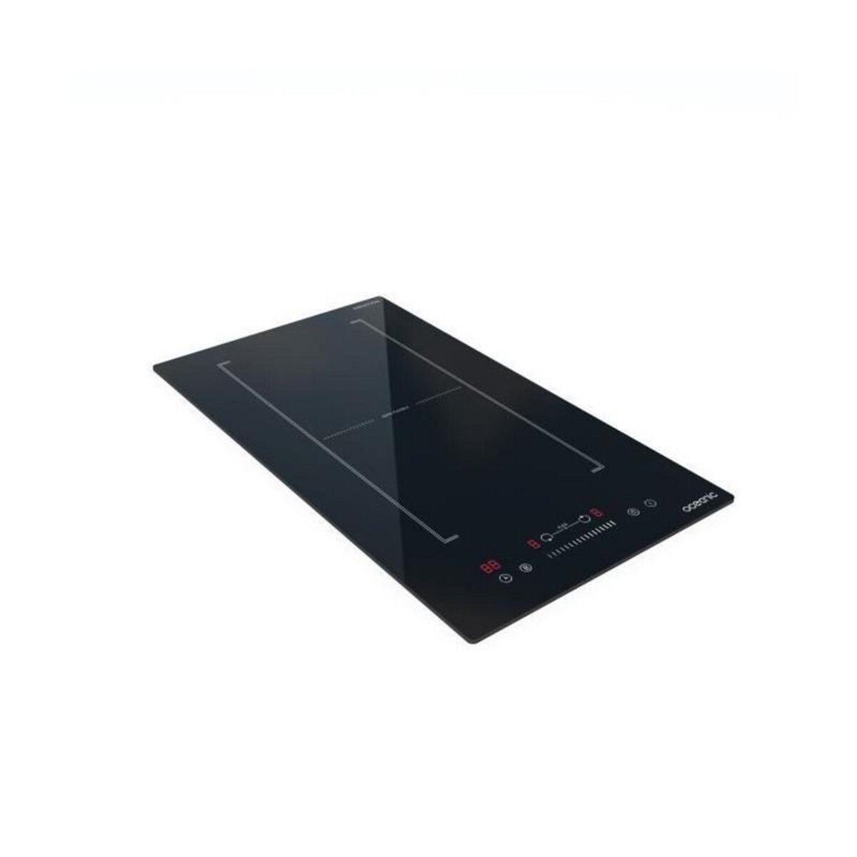 OCEANIC Domino induction encastrable - OCEANIC - OCEATI2Z2BF - Flex 2 feux - 3600 W - Noir