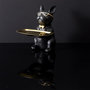 Voir la diapositive 4 : Paris Prix Statuette & Vide-Poche  Bulldog  21cm Noir