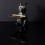 Voir la diapositive 4 : Paris Prix Statuette & Vide-Poche  Bulldog  21cm Noir