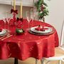 Voir la diapositive 3 : ATMOSPHERA Nappe Antitache Ronde  Maison des Couleurs  180cm Rouge