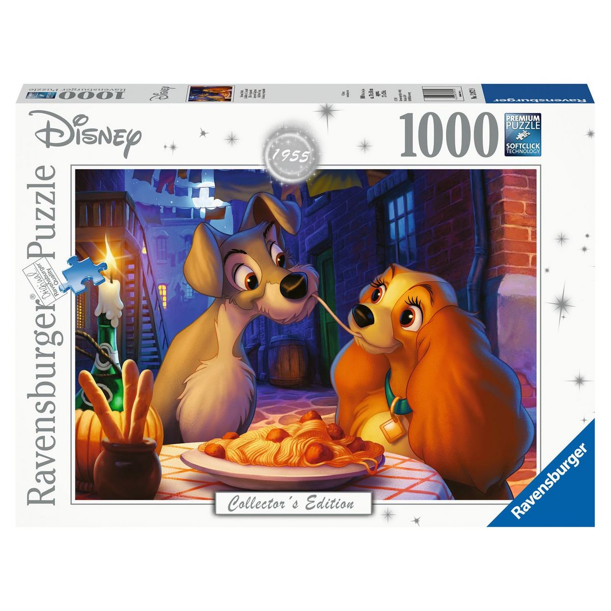 RAVENSBURGER Puzzle 1000 pièces La Belle et le Clochard pas cher ...