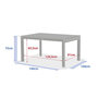 Voir la diapositive 4 : HESPERIDE Table de jardin extensible en aluminium effet bois 10 places EVASION - Honey et graphite