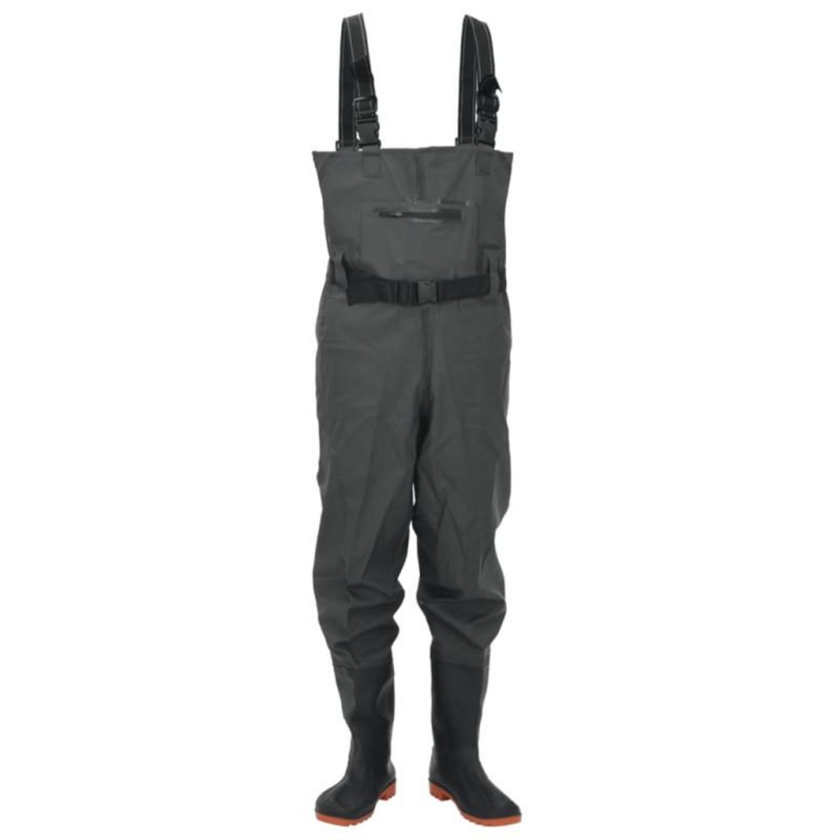 VIDAXL Cuissardes avec bottes et ceinture vert foncé taille 40