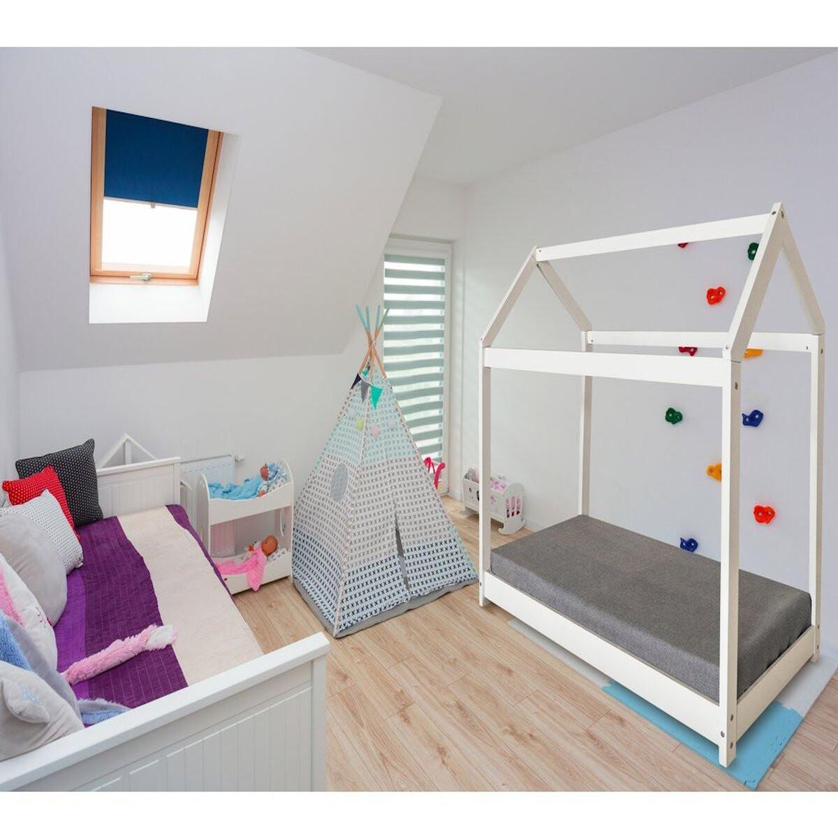 Habitat et Jardin Lit Cabane pour enfant  Camilla  - 140 x 70 cm - Blanc