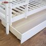 Voir la diapositive 3 : HomeStyle4U Lits superposés simple blancs 90x200cm avec tiroir de rangement