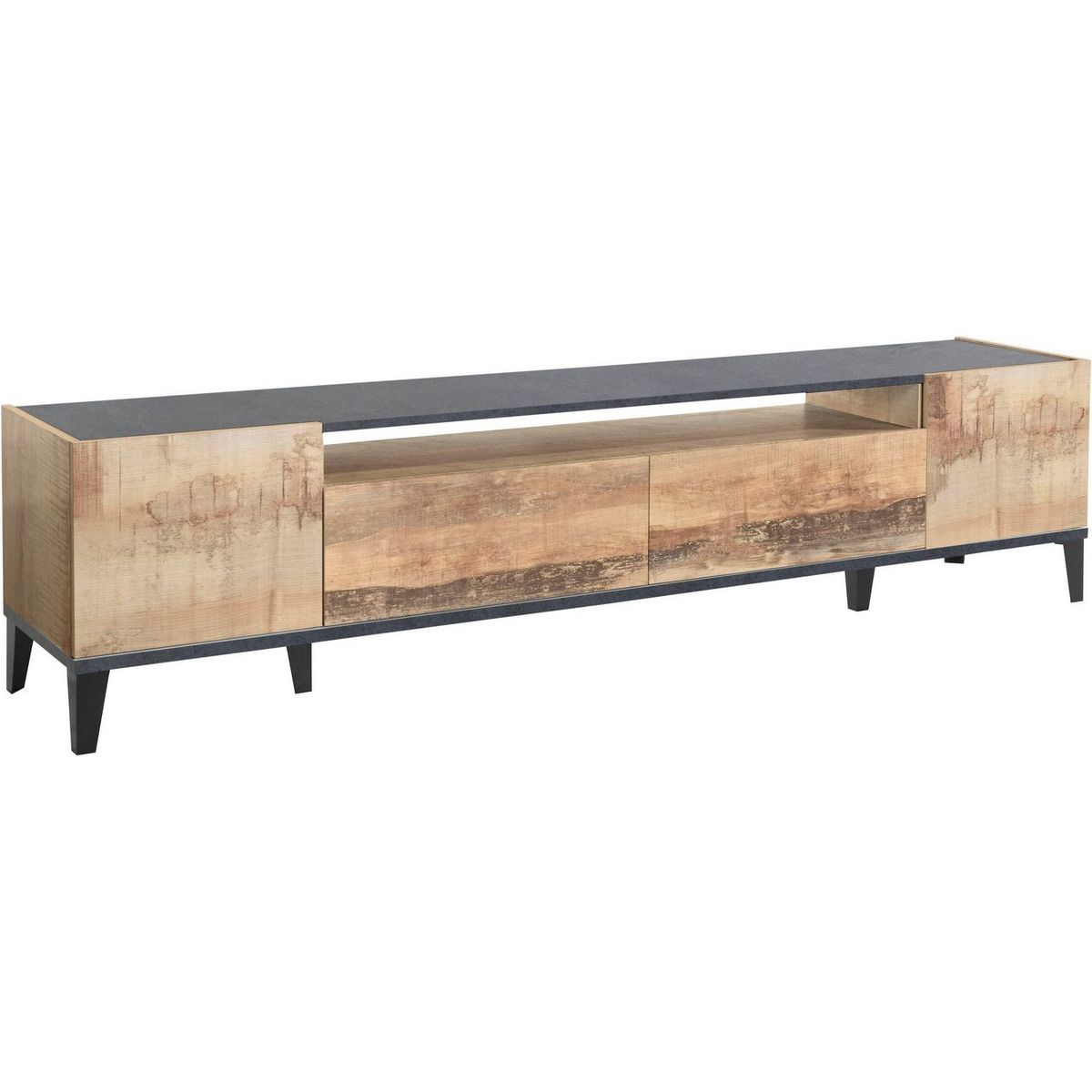 Meuble TV moderne 1 porte 1 tiroir L200cm BARI