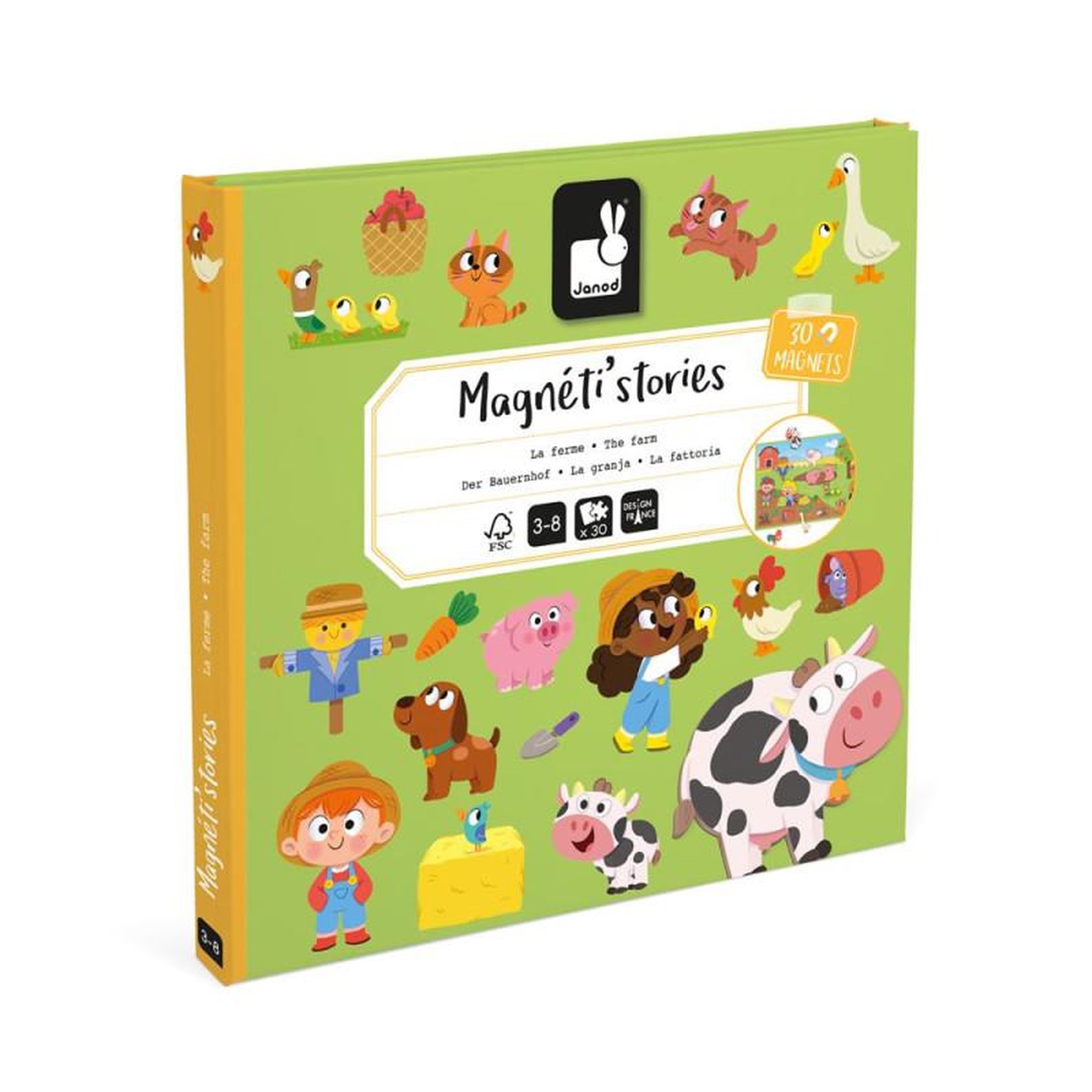 JANOD Jeu éducatif Janod Magnéti stories La Ferme