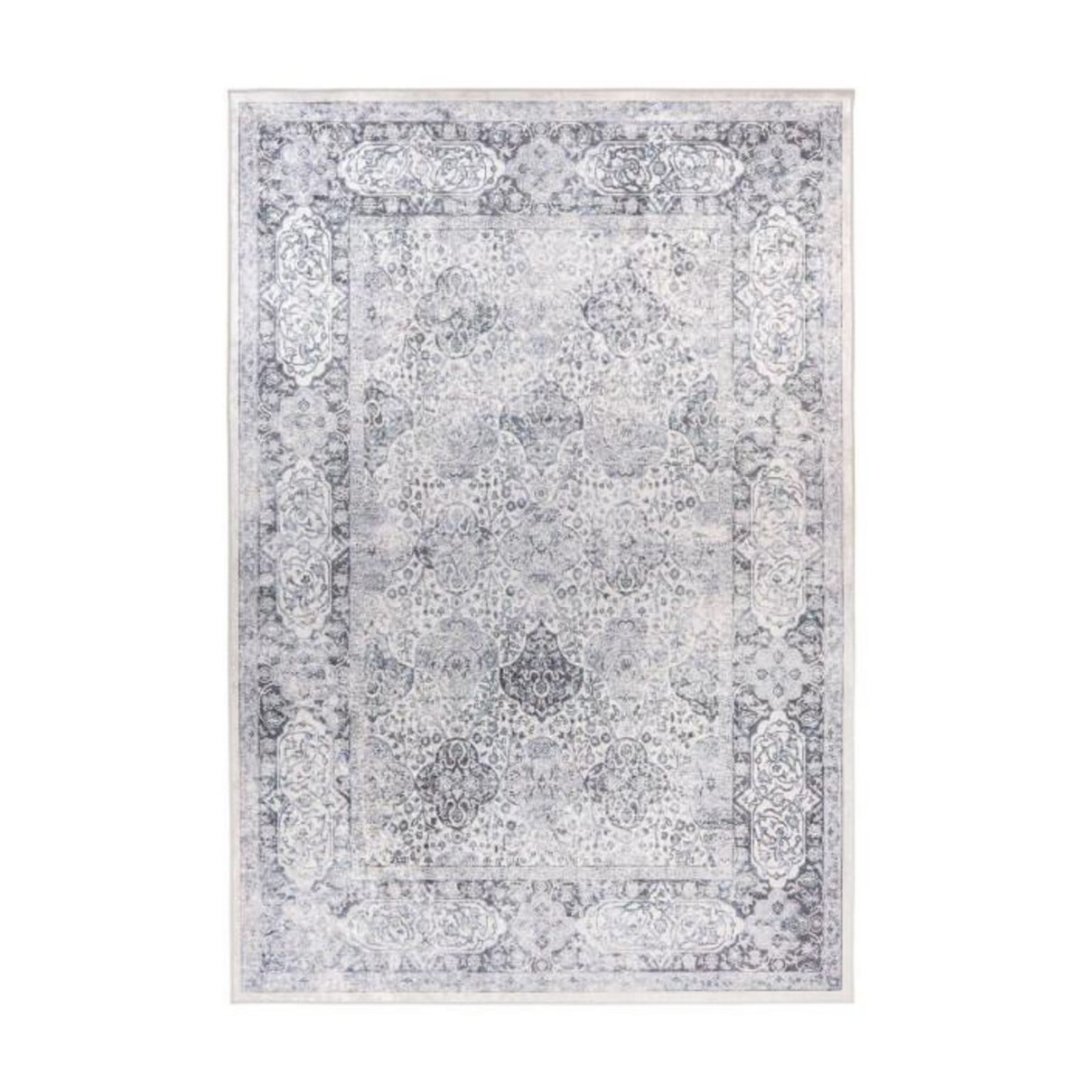 Paris Prix Tapis Vintage à Poils Plats  Rhodin  Gris