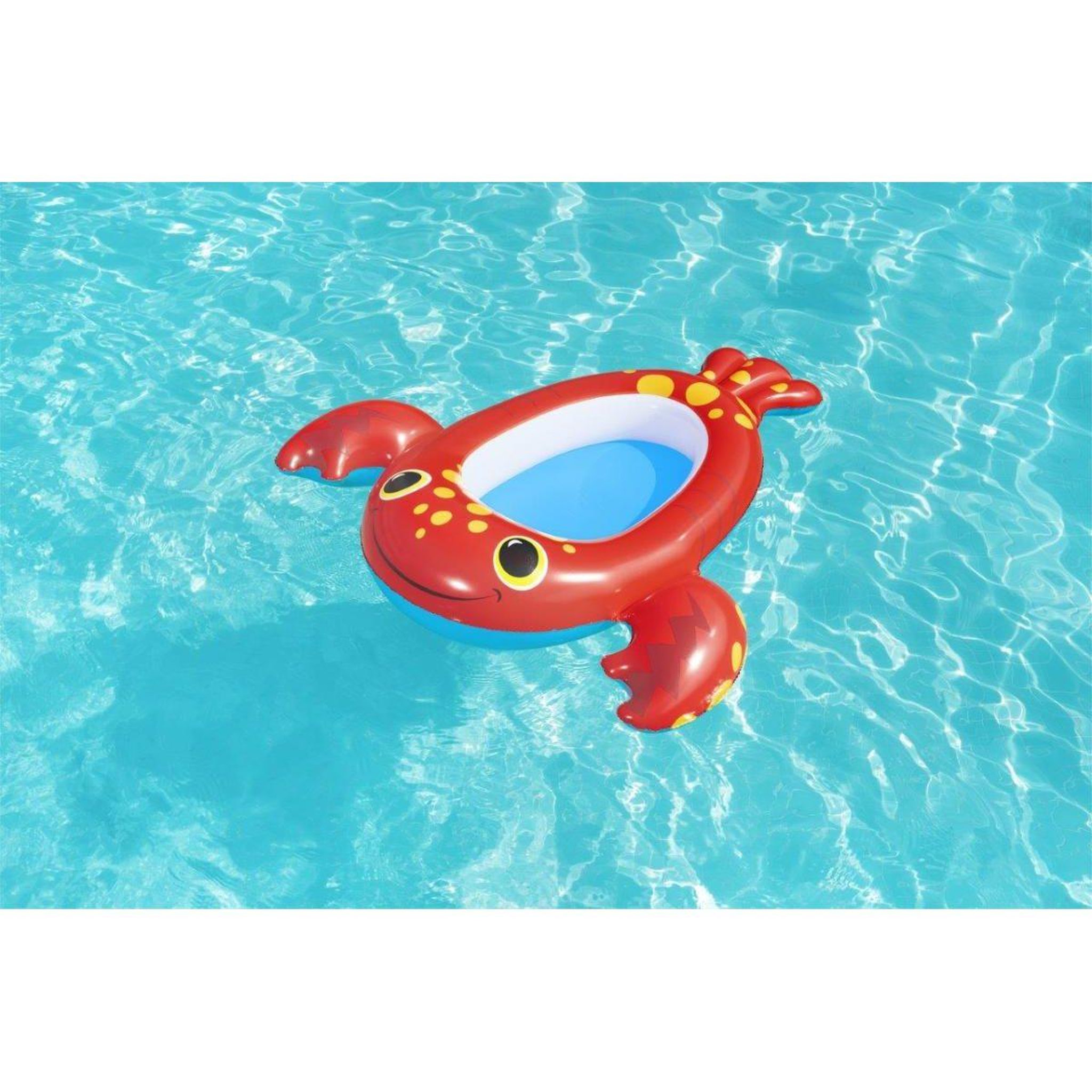 Voir la diapositive 2 : BESTWAY Bateau bébé crabe  34170 splash buddy 1.17m x 1.16m