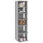 Voir la diapositive 5 : VIDAXL Etagere a chaussures Sonoma gris 27,5x27x102 cm Bois ingenierie