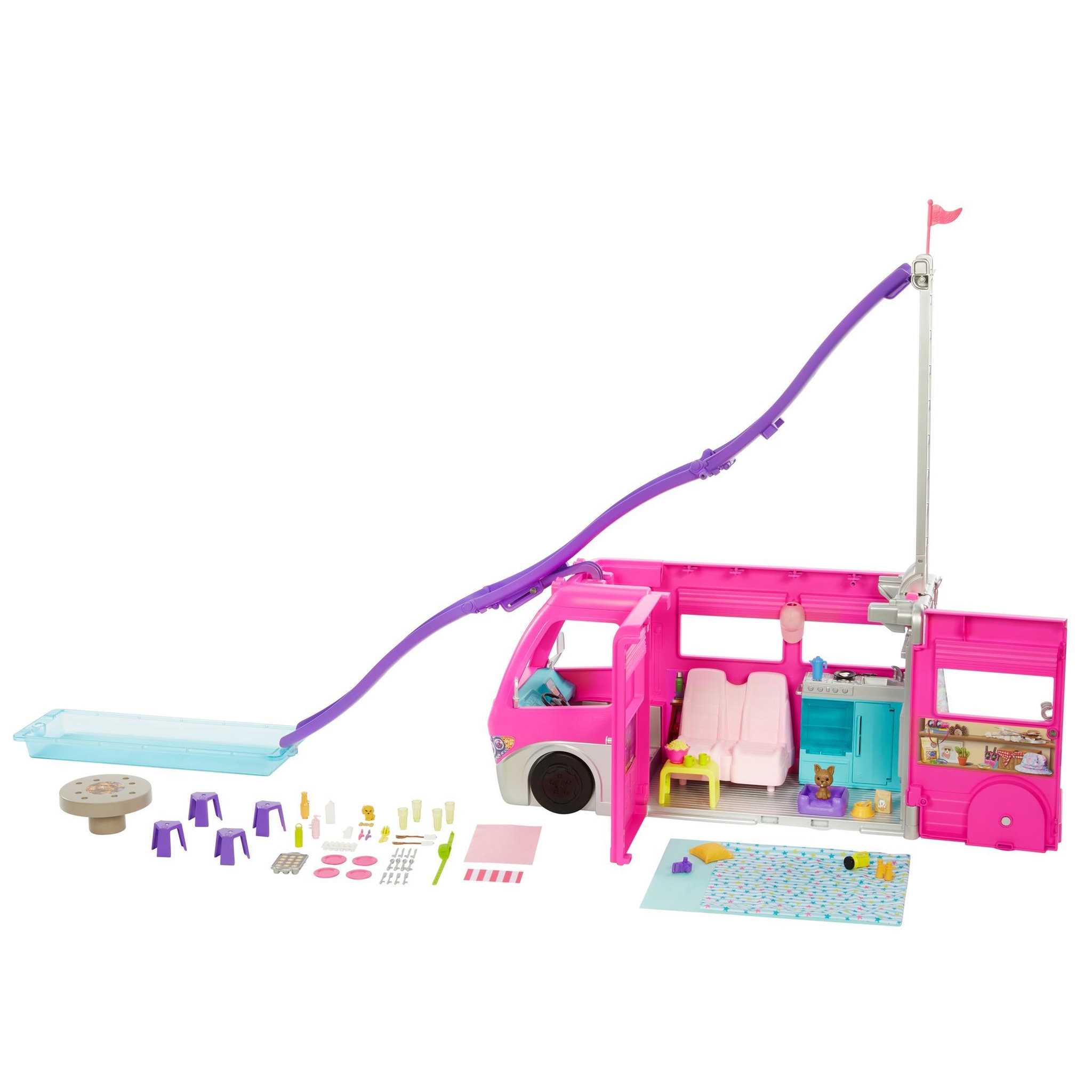 Voir la diapositive 5 : BARBIE Méga camping car de Barbie 