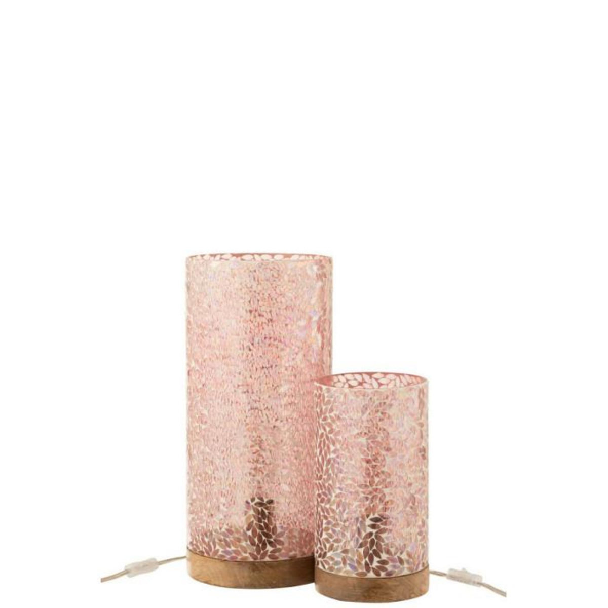 Paris Prix Lampe à Poser Mosaïque  Cyra  45cm Rose