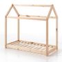 Voir la diapositive 1 : Paris Prix Lit Enfant Design  Cabane  70x140cm Naturel