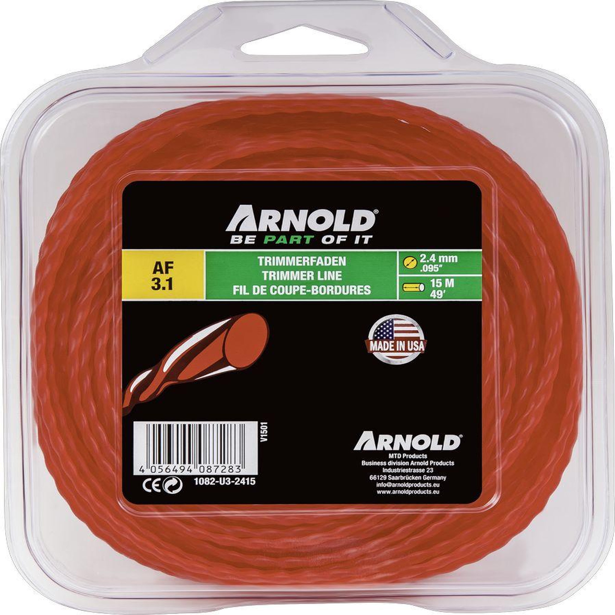 ARNOLD Fil Nylon Af 3.1 / 2,4Mm 15M