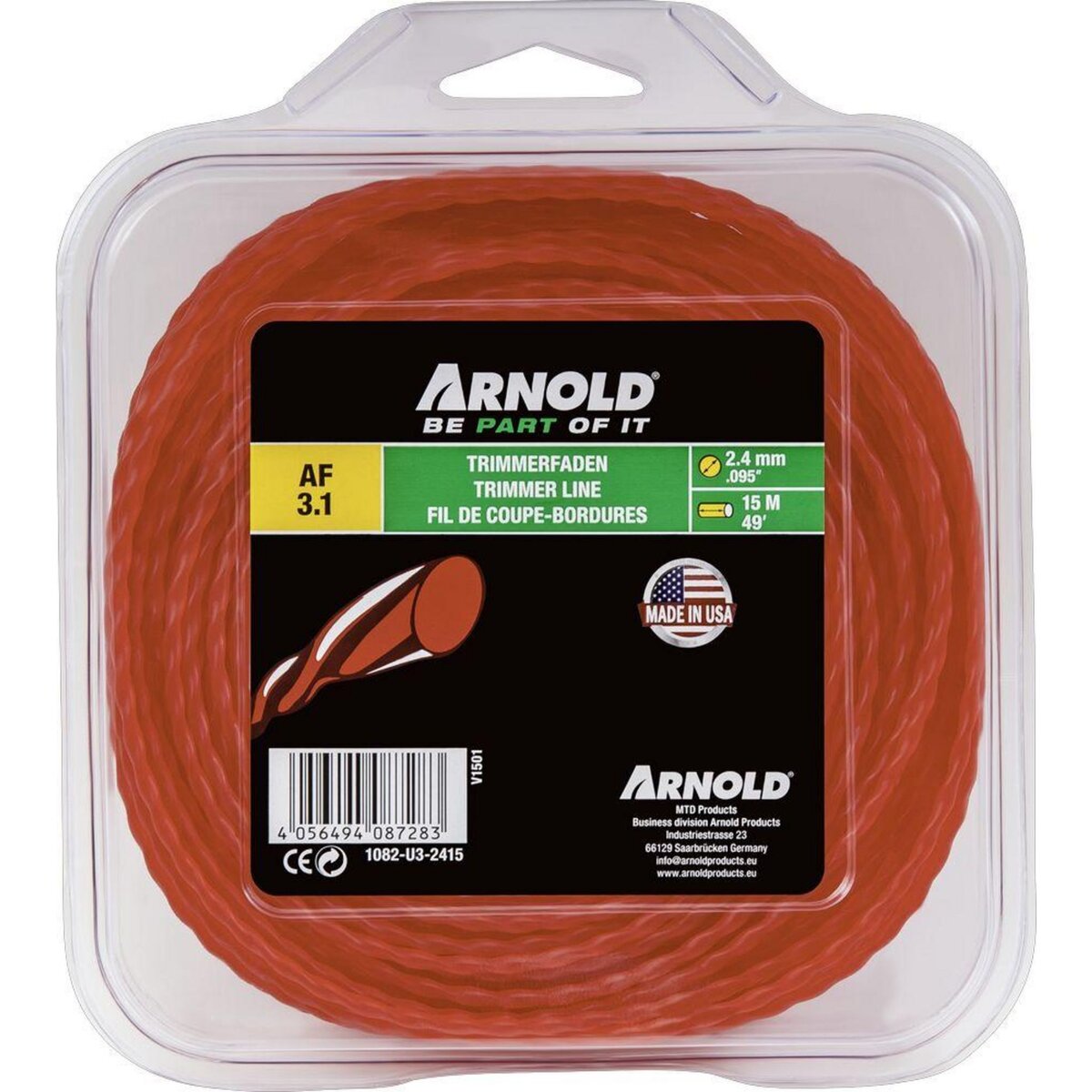 ARNOLD Fil Nylon Af 3.1 / 2,4Mm 15M