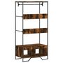 Voir la diapositive 6 : VIDAXL Armoire chêne fumé 90x50x180 cm bois d ingénierie