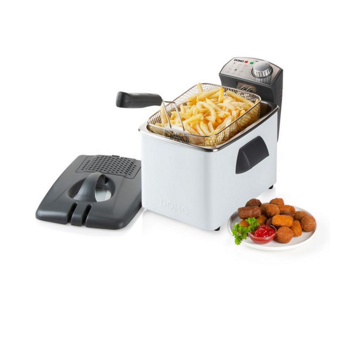 Domo Friteuse 4,5l 3200w blanc - do519fr