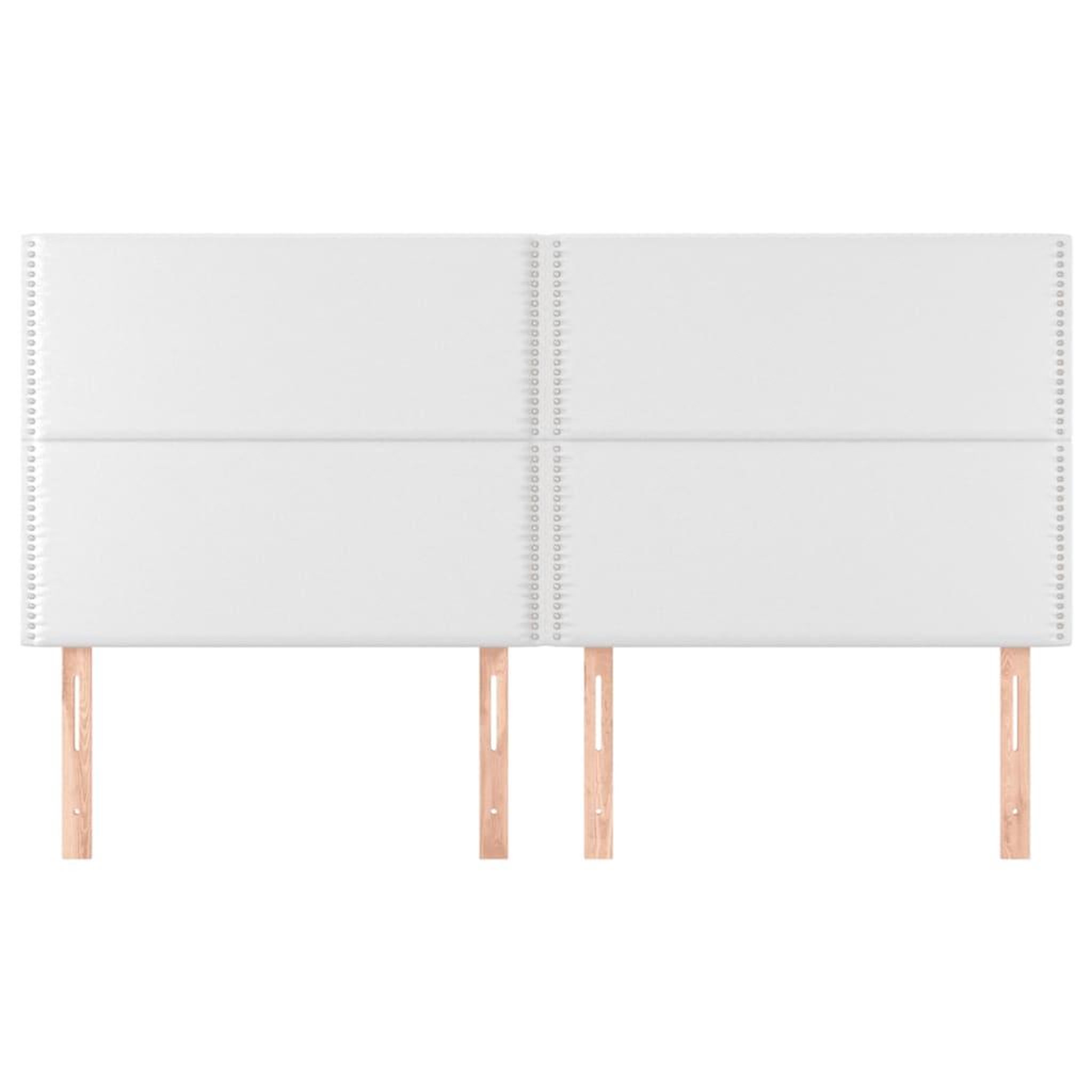 Voir la diapositive 3 : VIDAXL Tetes de lit 4 pcs Blanc 100x5x78/88 cm Similicuir
