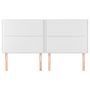 Voir la diapositive 3 : VIDAXL Tetes de lit 4 pcs Blanc 100x5x78/88 cm Similicuir