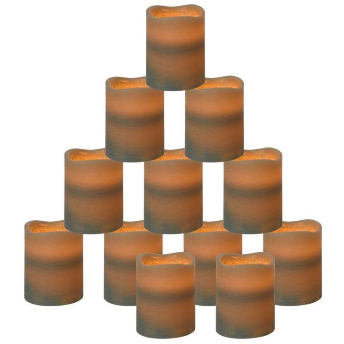 VIDAXL Bougies à LED sans flamme 24 pcs avec télécommande Blanc chaud