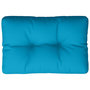Voir la diapositive 2 : VIDAXL Coussin de palette bleu clair 50x40x12 cm tissu