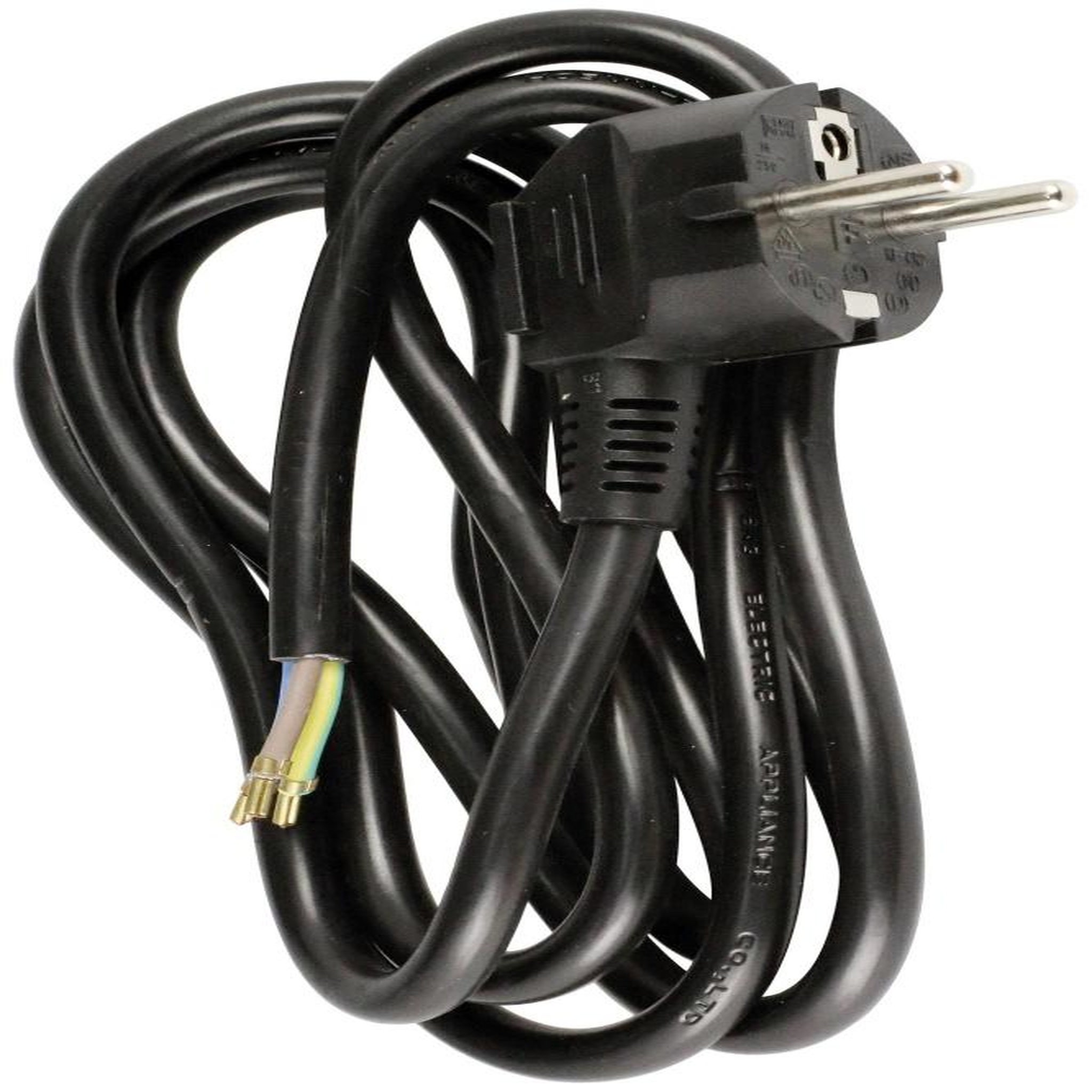 ZENITECH Cordon d'alimentation avec prise 16A 3G1,5 2m Noir - Zenitech