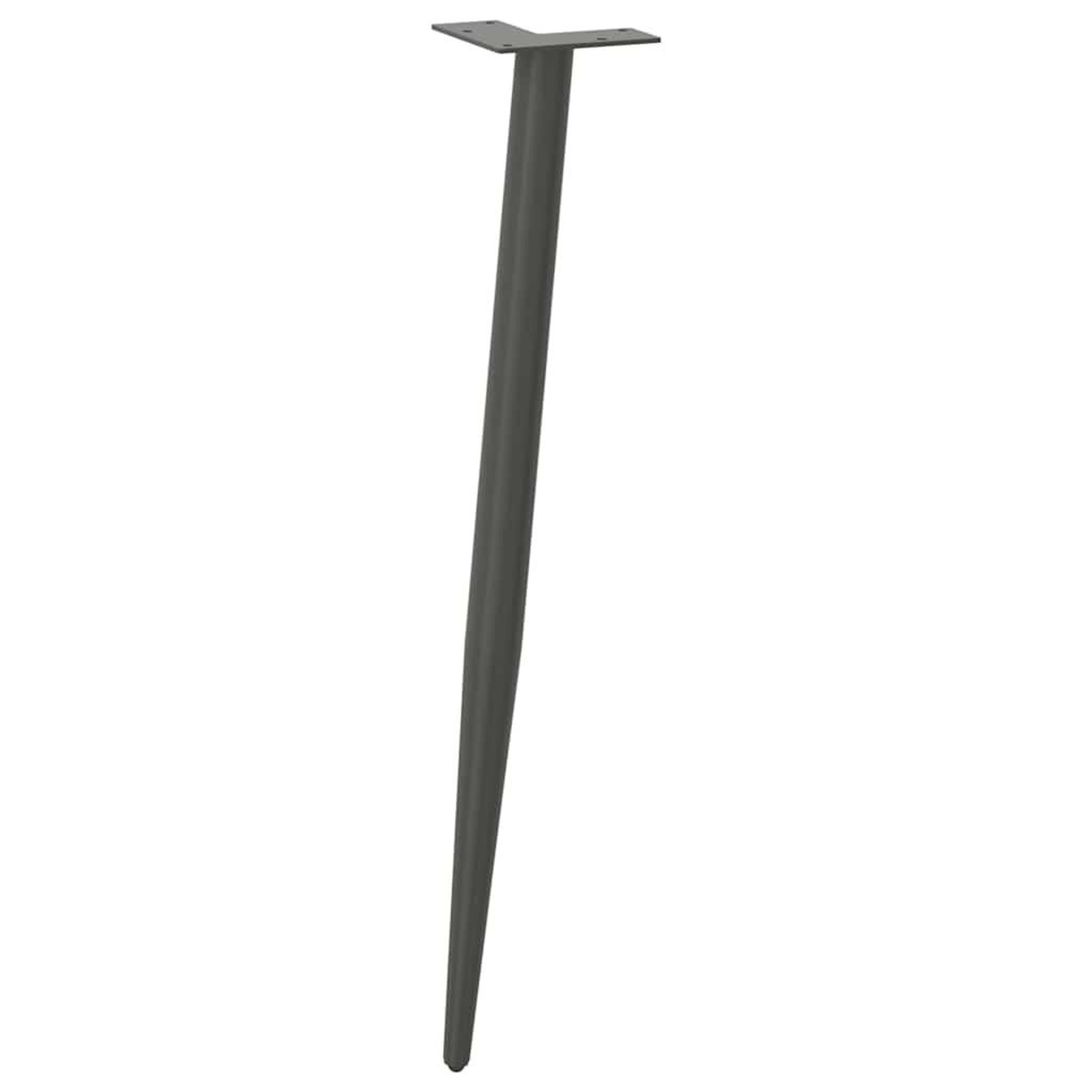 Voir la diapositive 4 : VIDAXL Pieds de table basse forme conique 4 pcs anthracite 72-73 cm