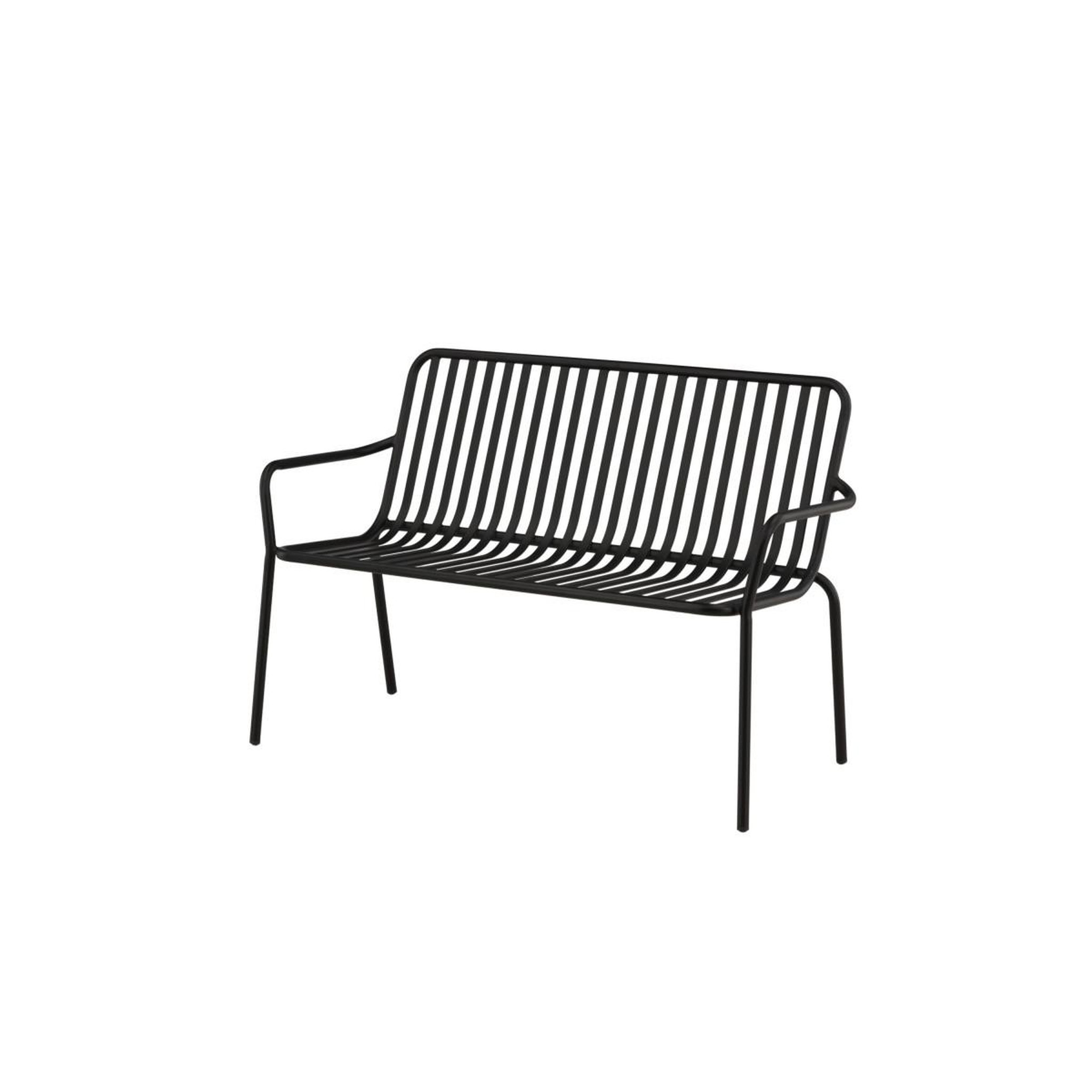 Voir la diapositive 3 : Paris Prix Banc de jardin en métal  peking  130cm noir