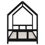 Voir la diapositive 5 : VIDAXL Cadre de lit pour enfants noir 90x190 cm bois de pin massif