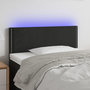 Voir la diapositive 1 : VIDAXL Tete de lit a LED Noir 90x5x78/88 cm Velours