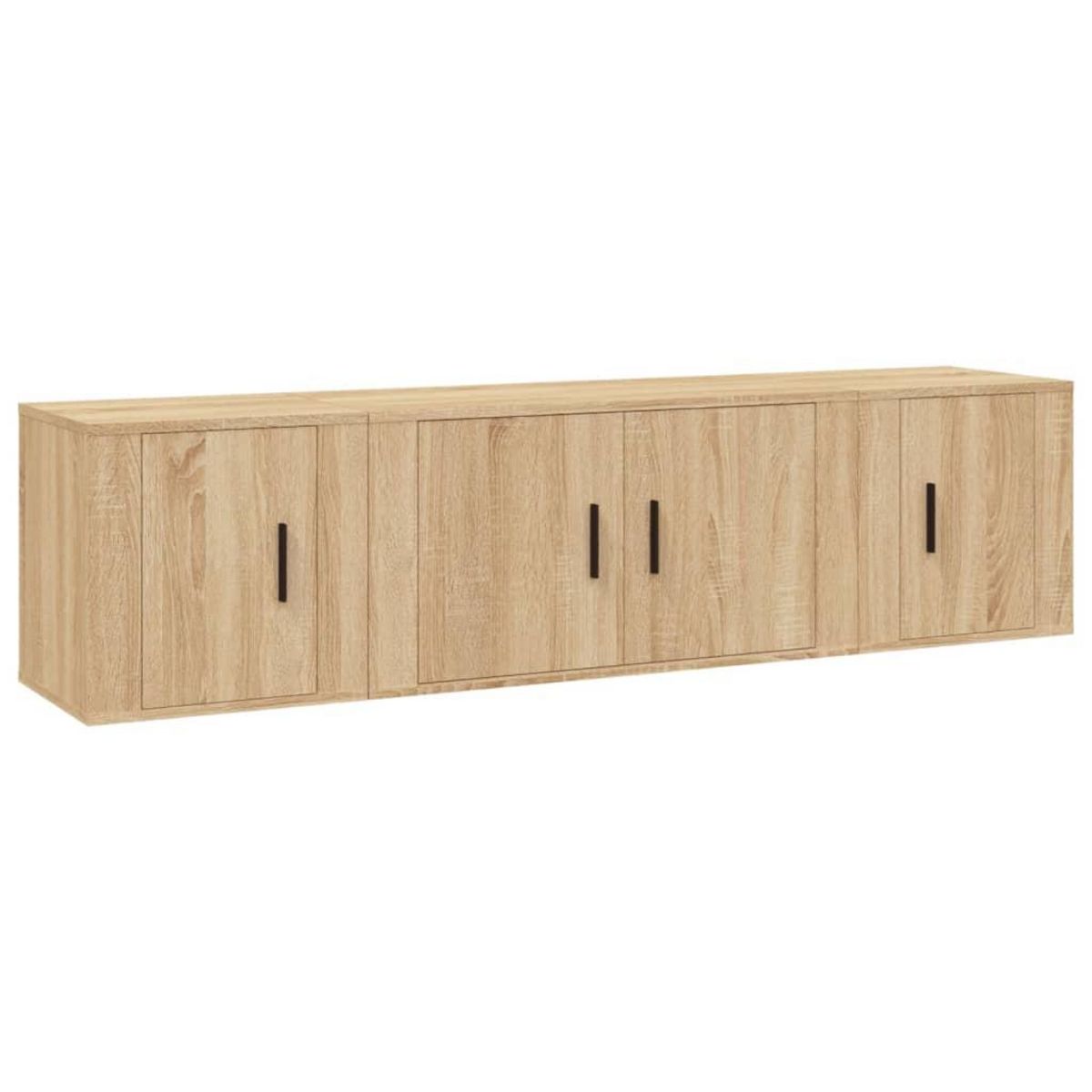 VIDAXL Ensemble de meubles TV 3 pcs Chene sonoma Bois d'ingenierie