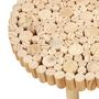 Voir la diapositive 2 : Paris Prix Table Basse en Bois  Rondin  60cm Naturel