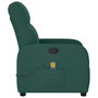 Voir la diapositive 4 : VIDAXL Fauteuil de massage inclinable Vert fonce Tissu