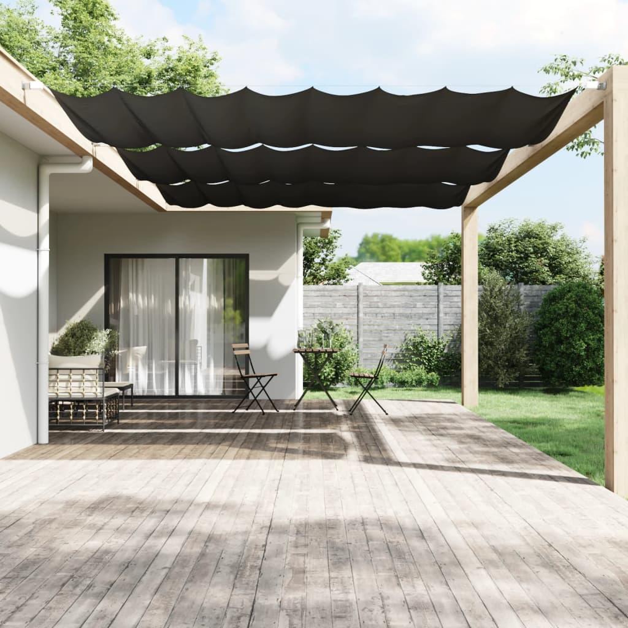 Voir la diapositive 1 : VIDAXL Auvent vertical Anthracite 200x420 cm Tissu oxford
