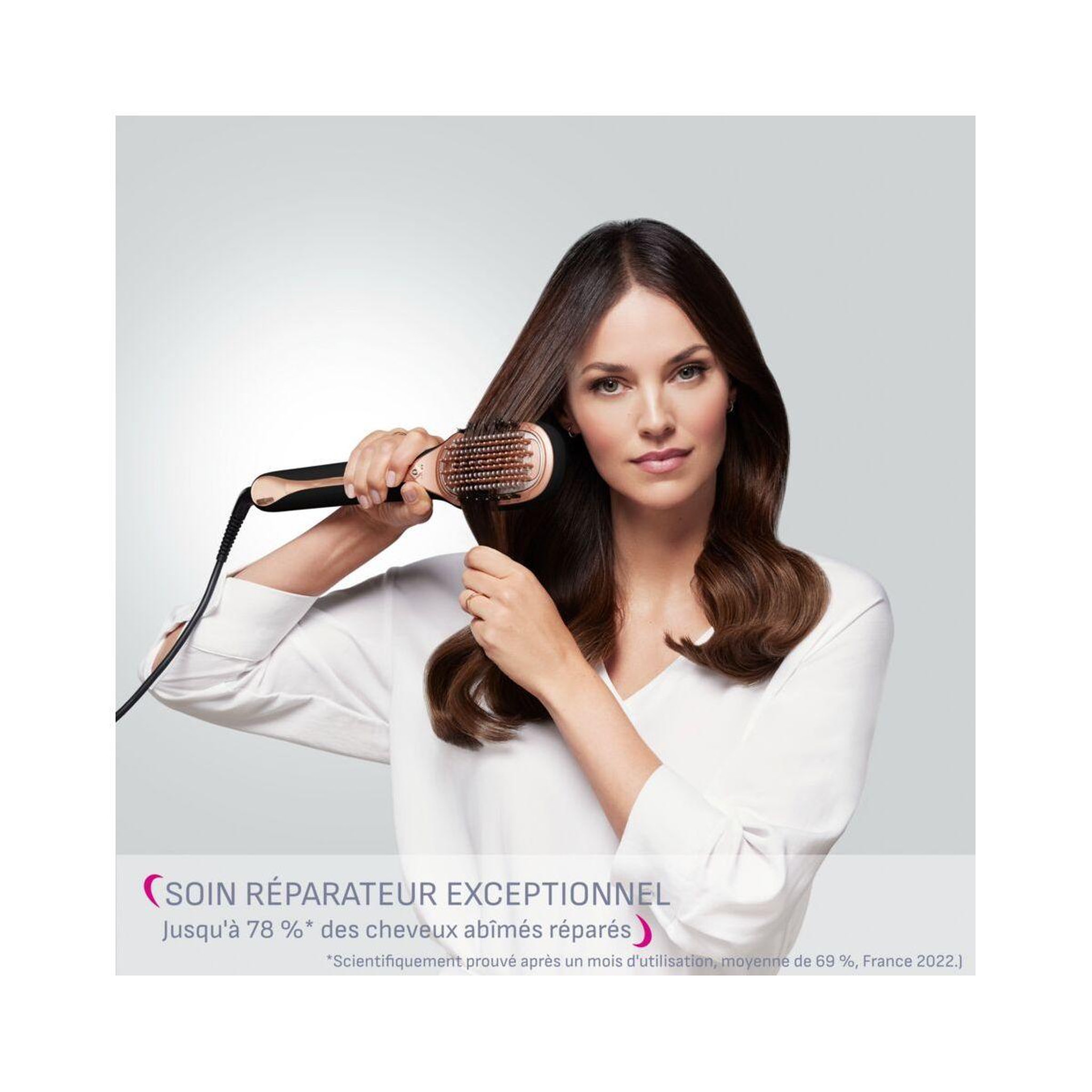 Voir la diapositive 5 : CALOR Brosse réparatrice et soin du cheveu cf9940c0 hair therapist vapeur
