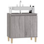 Voir la diapositive 4 : VIDAXL Meuble d'evier sonoma gris 58x33x60 cm bois d'ingenierie